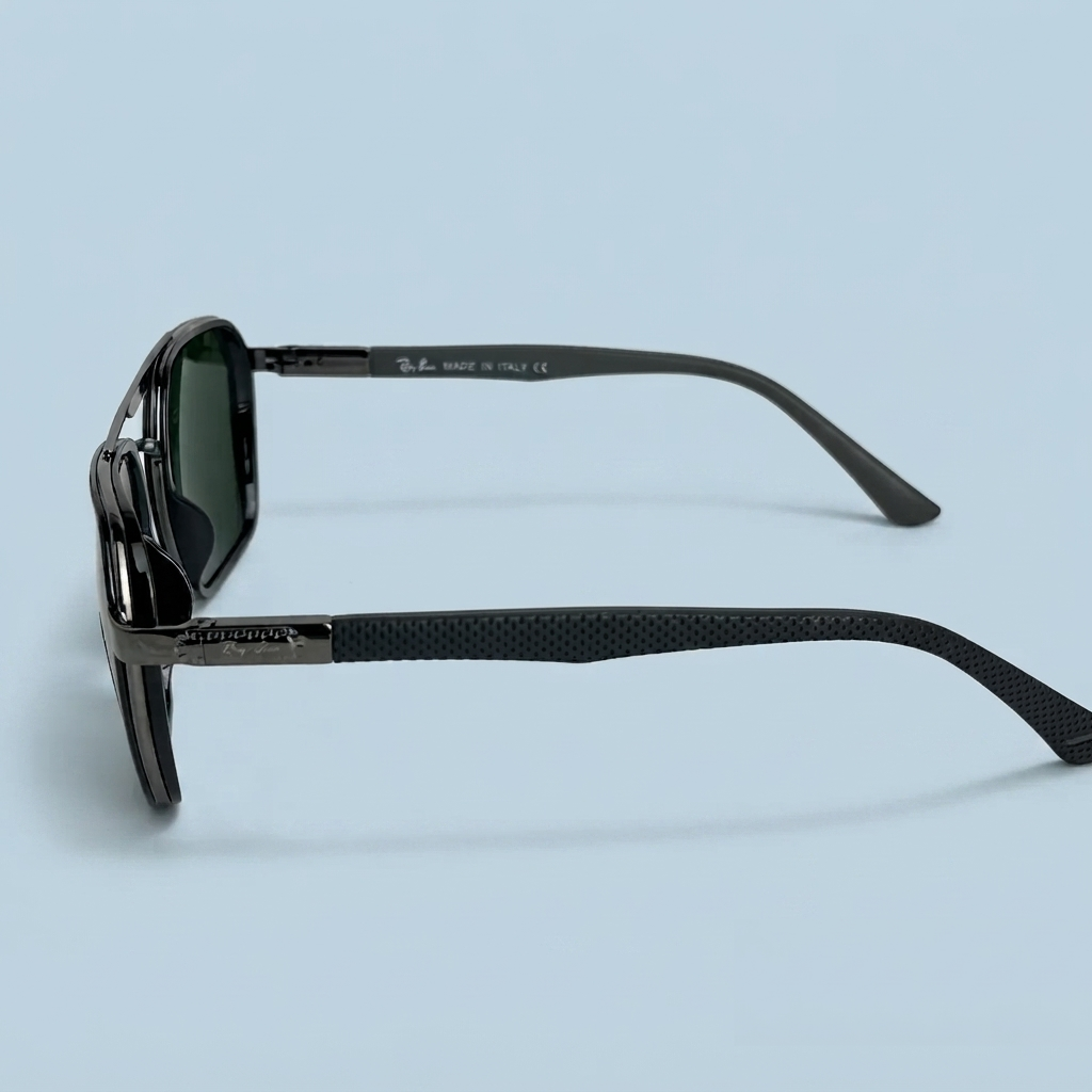 Ray-Ban Aviator Square G-15 — Monture Argent/Noir