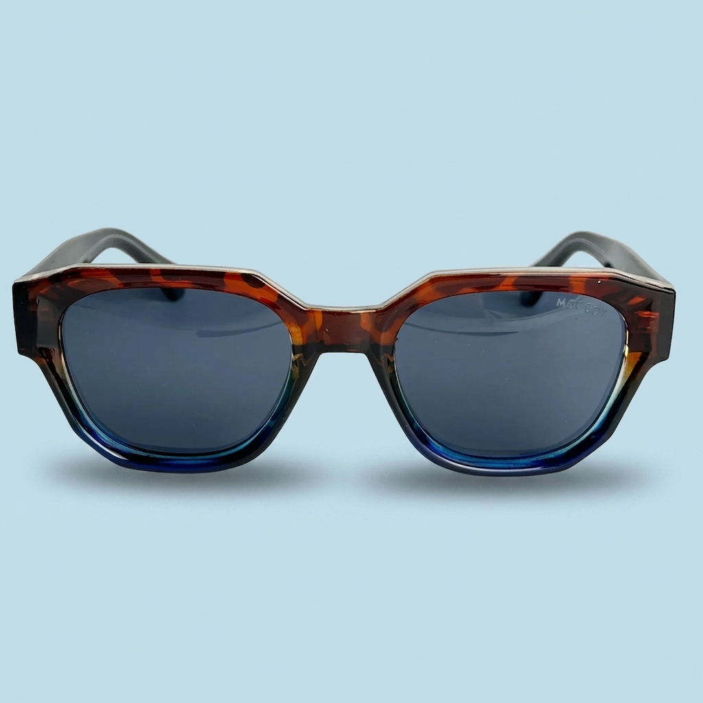 MOSCOT Square — Monture Écaille/Bleu Dégradé