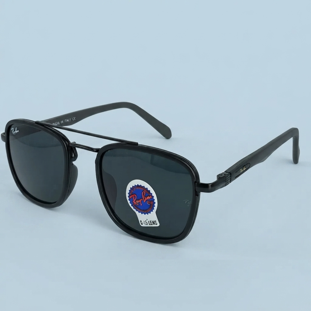 Ray-Ban Square Double Pont — Monture Noire