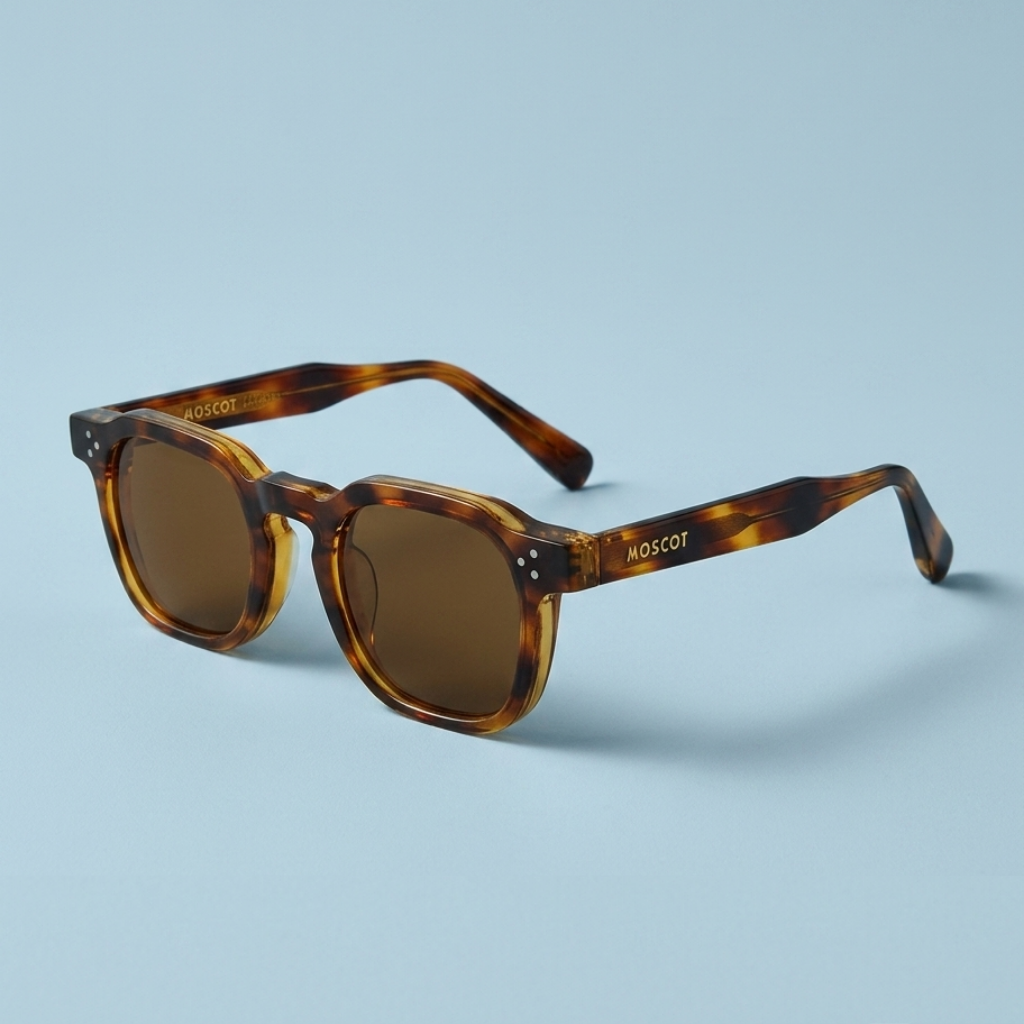 MOSCOT Square — Monture Écaille Ambre