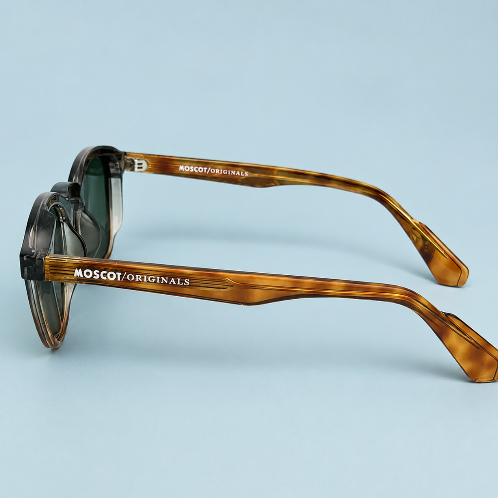MOSCOT Round — Monture Noir/Écaille Dégradé