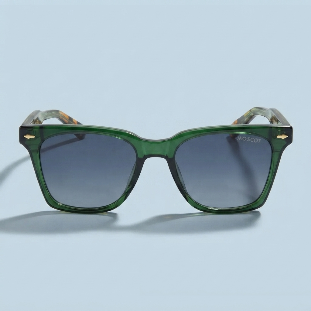 MOSCOT Wayfarer — Monture Verte Translucide