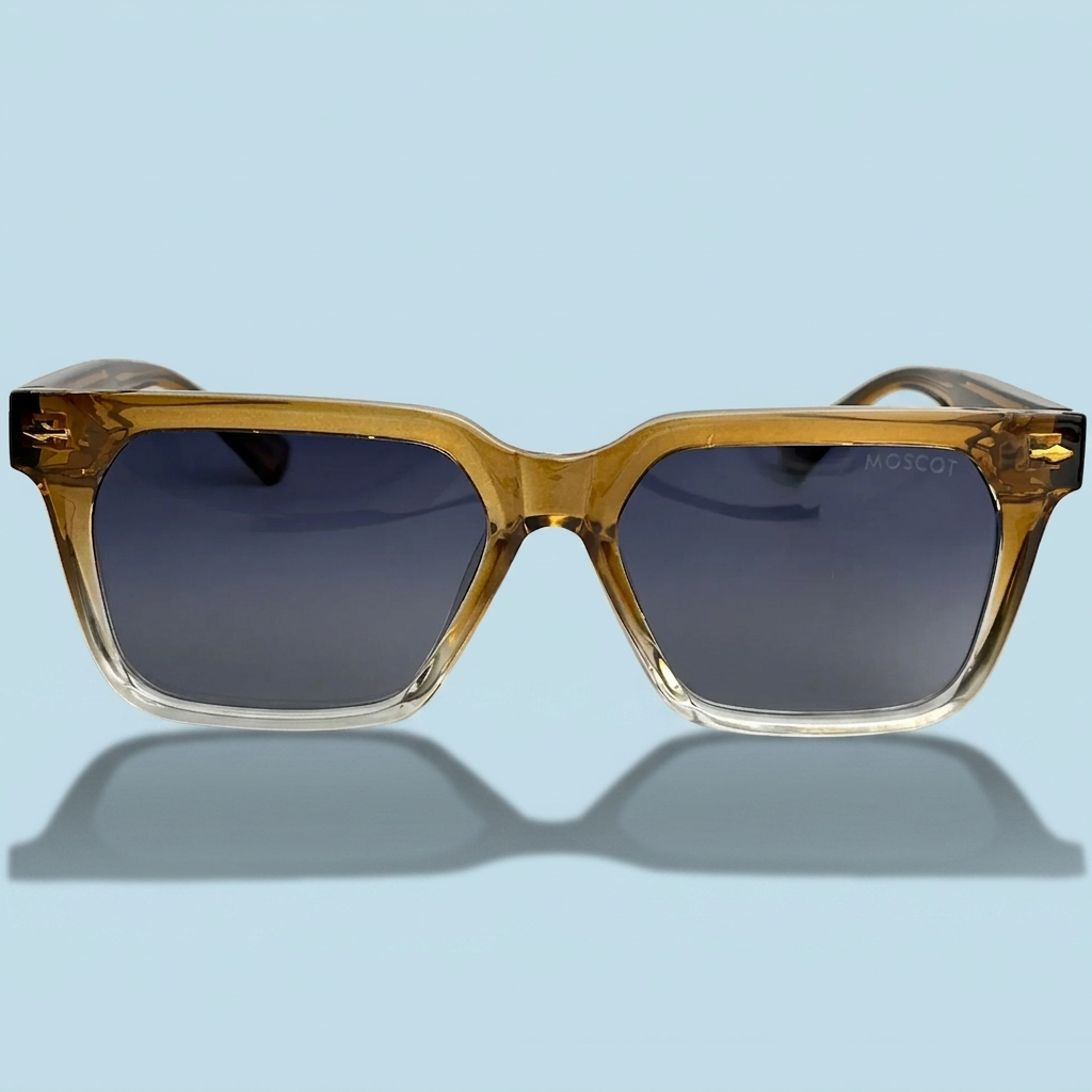MOSCOT Square Dégradé — Monture Marron Dégradé