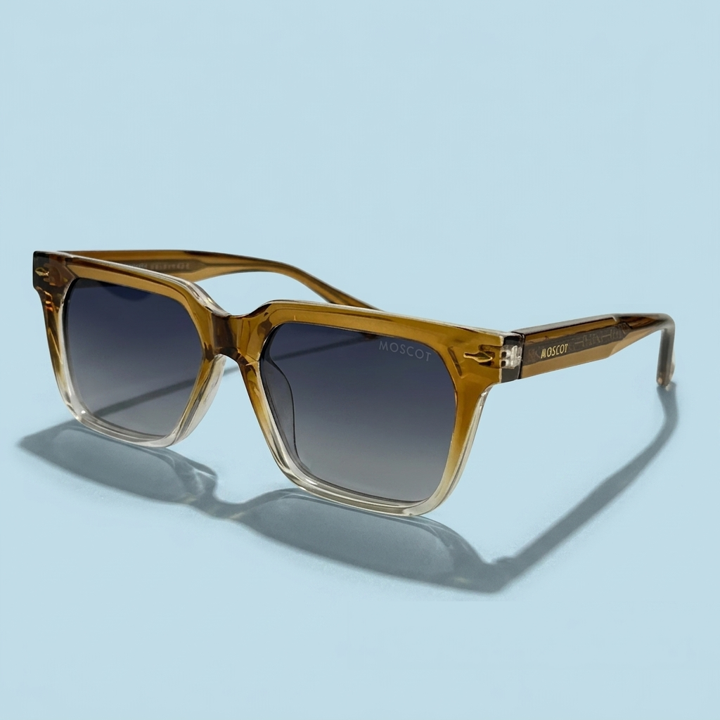 MOSCOT Square Dégradé — Monture Marron Dégradé