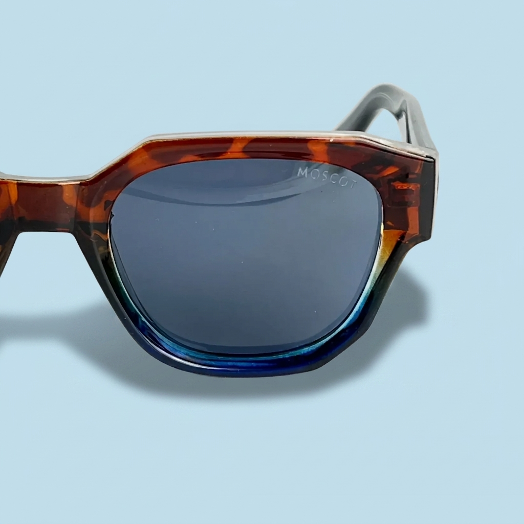 MOSCOT Square — Monture Écaille/Bleu Dégradé