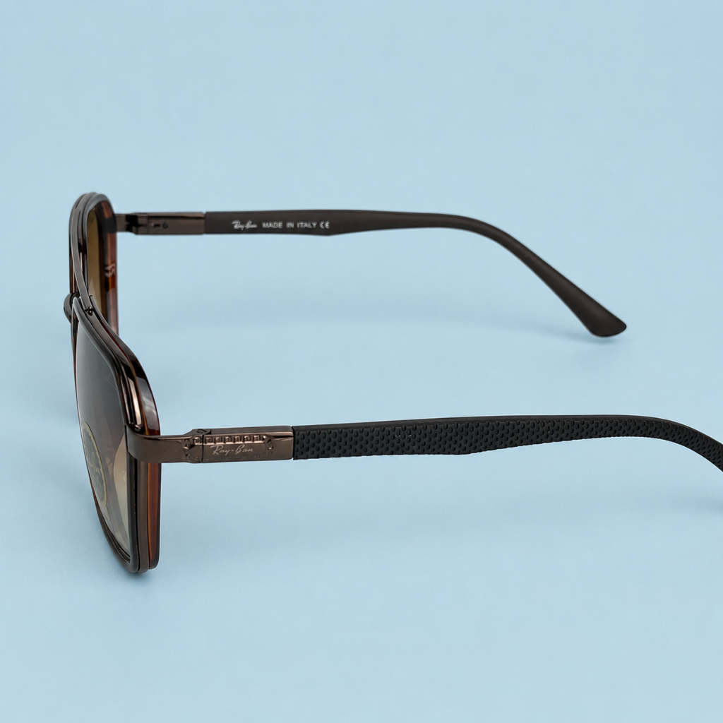 Ray-Ban / Double Bridge Carré — Marron / G-15 dégradé