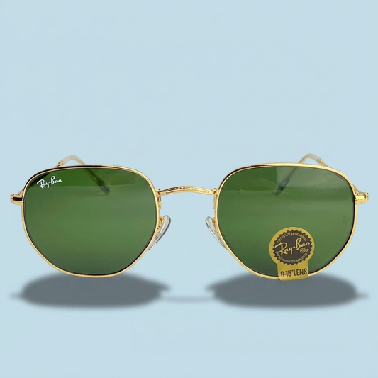 Ray-Ban Hexagonal Métal — Monture Dorée