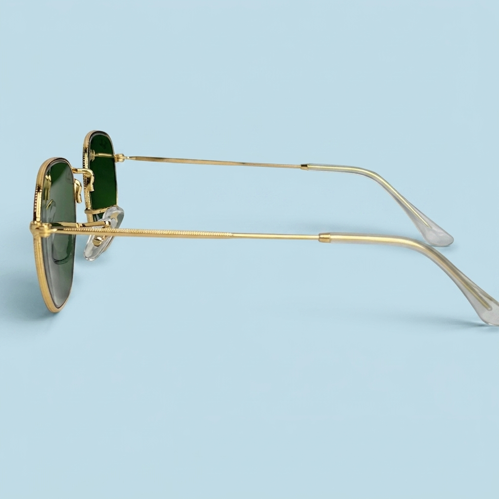 Ray-Ban Hexagonal Métal — Monture Dorée