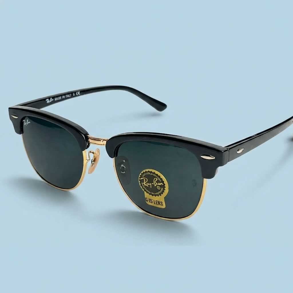 Ray-Ban Clubmaster Noir – Verres Noirs