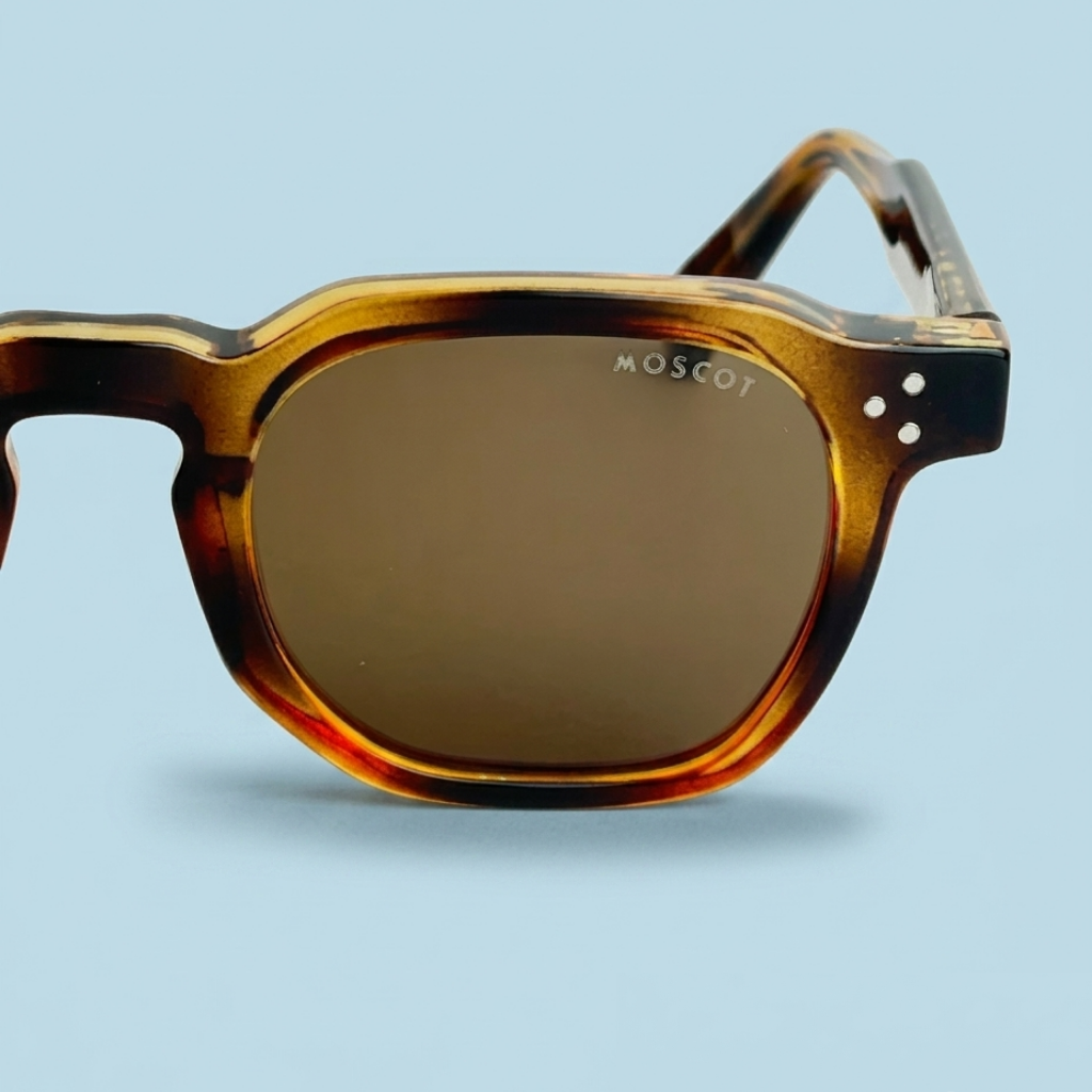 MOSCOT Square — Monture Écaille Ambre