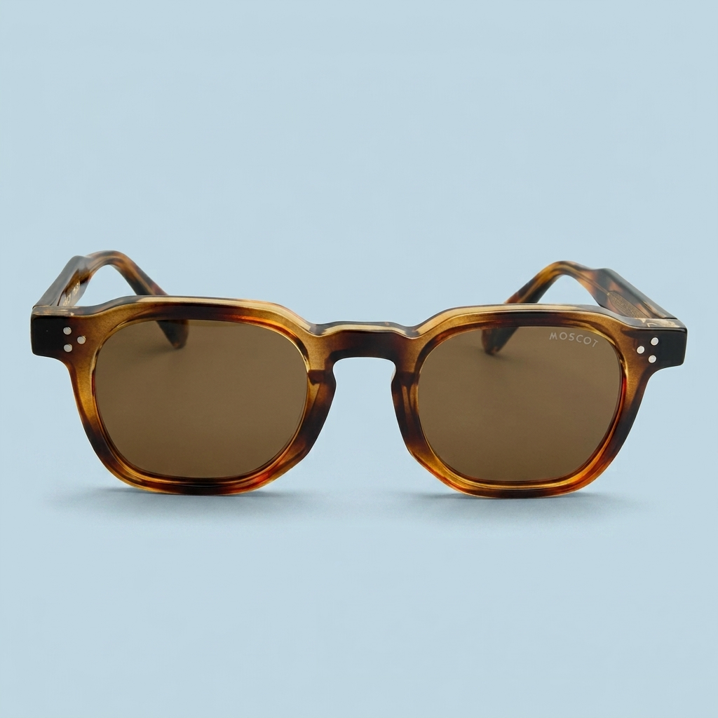 MOSCOT Square — Monture Écaille Ambre