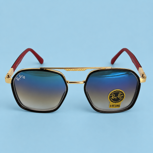 Ray-Ban Aviator Square Dégradé — Monture Dorée