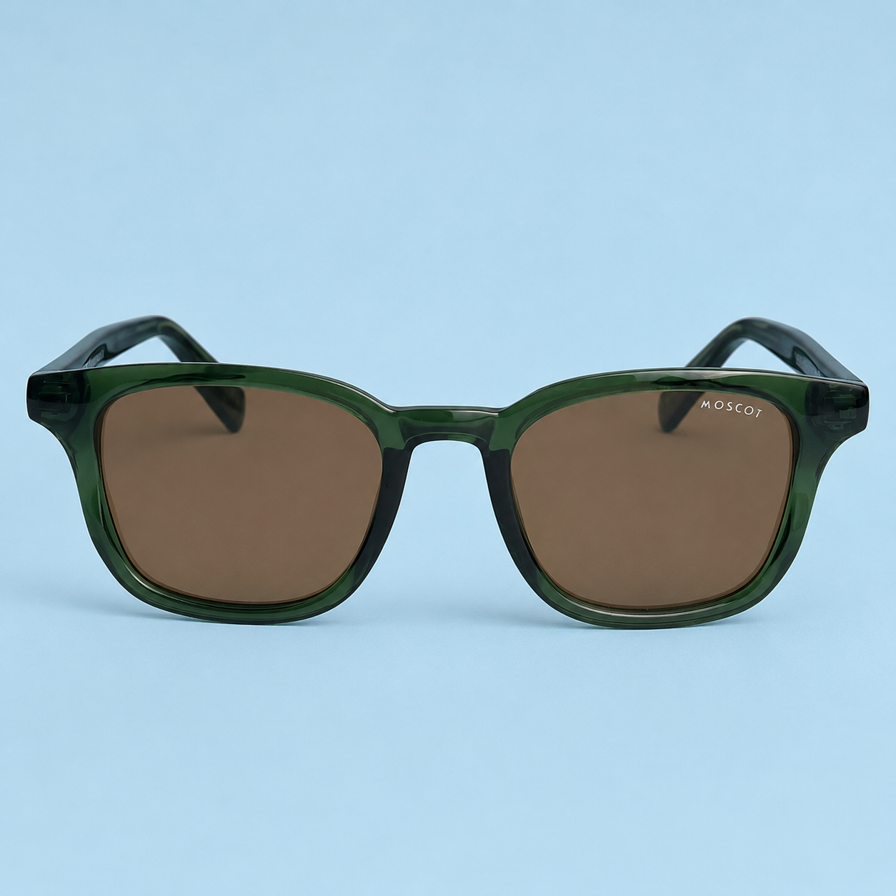MOSCOT Wayfarer — Monture Vert Olive Translucide
